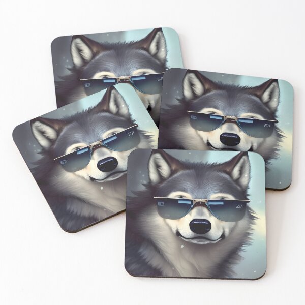 Item preview, Lobo con gafas de sol designed and sold by Planetporridge.