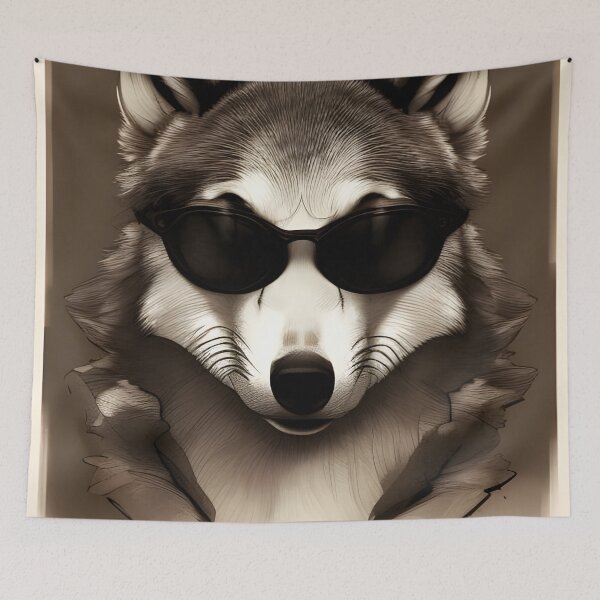 Item preview, Cool wolf in Sunglasses designed and sold by Planetporridge.