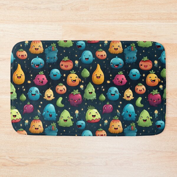 Item preview, Funny Fruit & Veggie Emojis Pattern designed and sold by TheMerch-er.