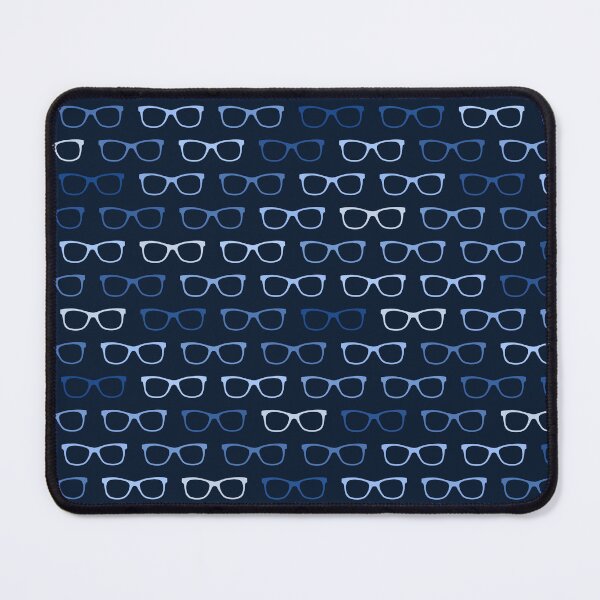 Item preview, Navy Blue Small Eyeglasses Pattern designed and sold by whimseydesigns.