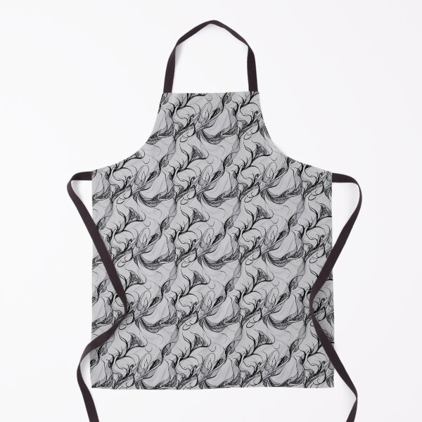 Item preview, Black and White intricate fabric pattern designed and sold by Theo-B.