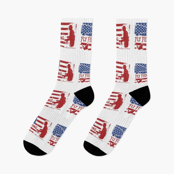 Item preview, Fly Fishing Art Vintage Look American Flag designed and sold by MarkusShirts.