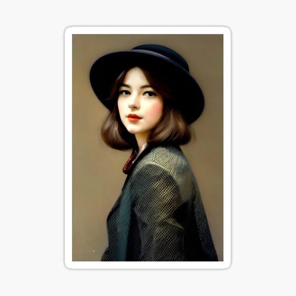 Item preview, Manon: The Captivating Essence of Parisian Beauty - Oil Painting…Art By Carraann designed and sold by Carraann .