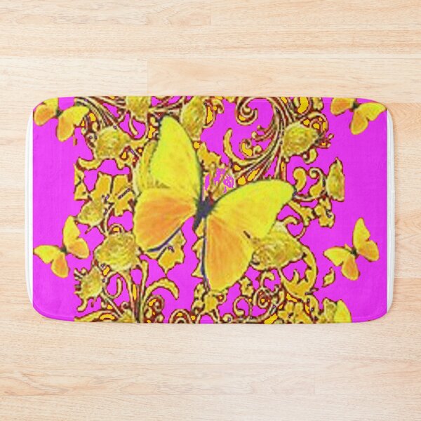 Item preview, GOLDEN BUTTERFLIES SCROLLS ABSTRACT PURPLE ART designed and sold by sharlesart.