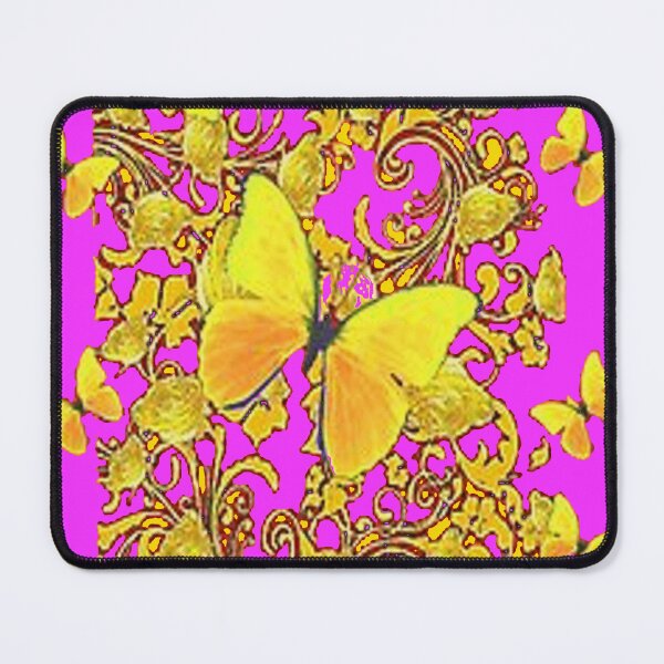 Item preview, GOLDEN BUTTERFLIES SCROLLS ABSTRACT PURPLE ART designed and sold by sharlesart.