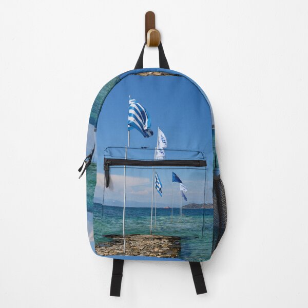 Item preview, The Flags of Tarsanas Beach. Thassos designed and sold by Jouko Lehto Photography.