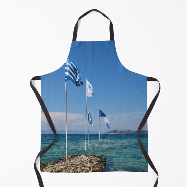 Item preview, The Flags of Tarsanas Beach. Thassos designed and sold by Jouko Lehto Photography.