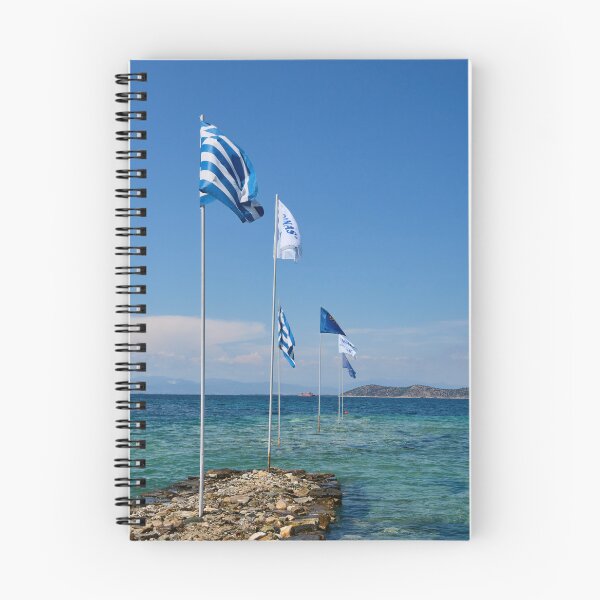 Item preview, The Flags of Tarsanas Beach. Thassos designed and sold by Jouko Lehto Photography.