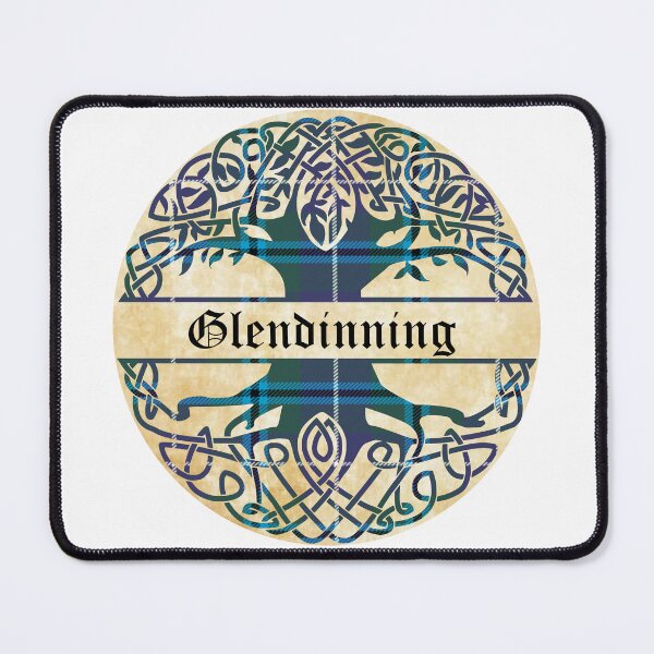 Item preview, Glendinning Tree of Life Clan Scottish Surname tartan designed and sold by BagTown Clans.
