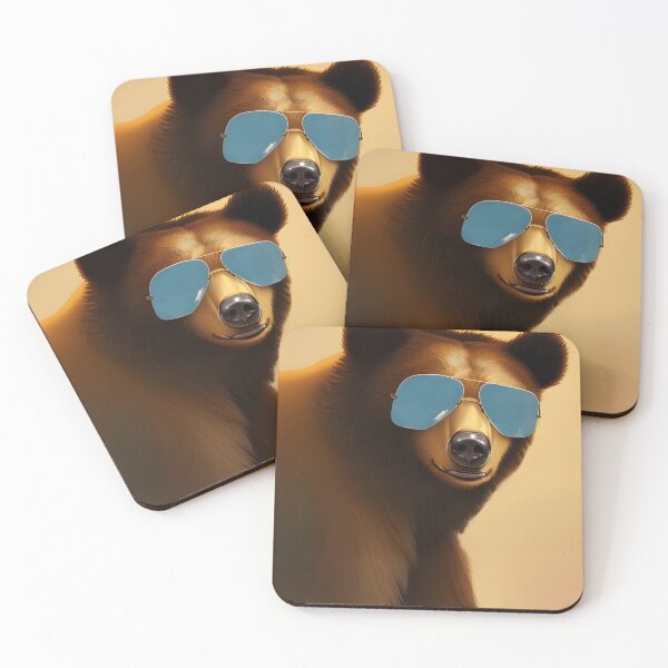 Item preview, Funny bear in sunglasses designed and sold by Planetporridge.
