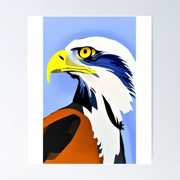 Animal Bird Prey Golden Eagle Head Unframed Wall Art Print Poster Home  Decor Premium