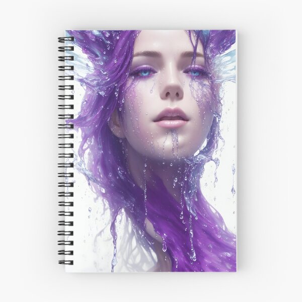 Item preview, Surreal Portrait Girl with Purple Liquid Color designed and sold by SoccaTamam.