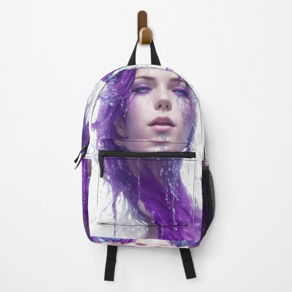 Item preview, Surreal Portrait Girl with Purple Liquid Color designed and sold by SoccaTamam.