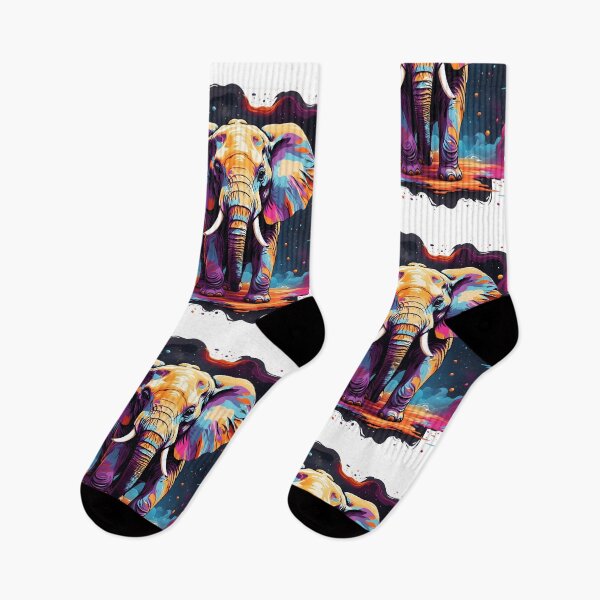 Item preview, Elephant Ink Splash Watercolor Style designed and sold by SoccaTamam.
