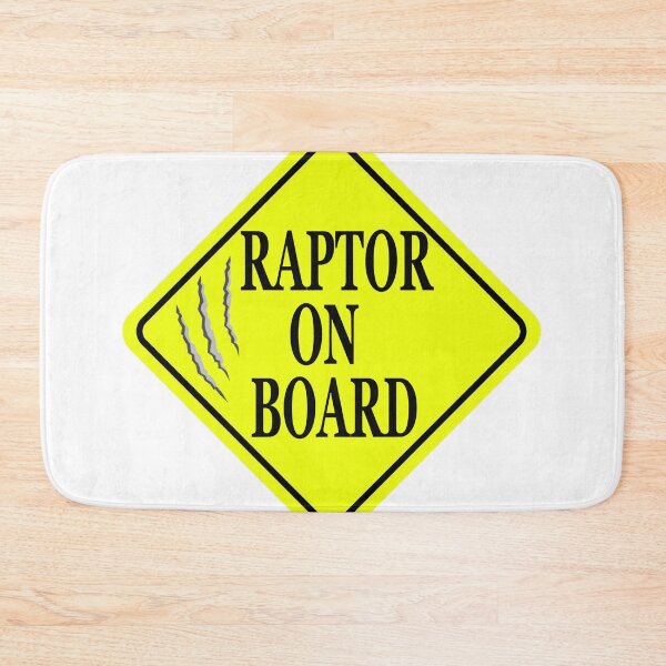 Item preview, Raptor on Board Claw Rip Tear Warning - Dino Dinosaur Sign designed and sold by dayelin-hoey.