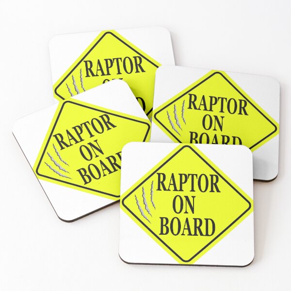 Item preview, Raptor on Board Claw Rip Tear Warning - Dino Dinosaur Sign designed and sold by dayelin-hoey.