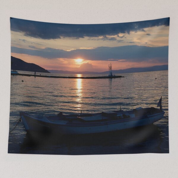 Item preview, By the boat at the sunset. Thassos designed and sold by Jouko Lehto Photography.