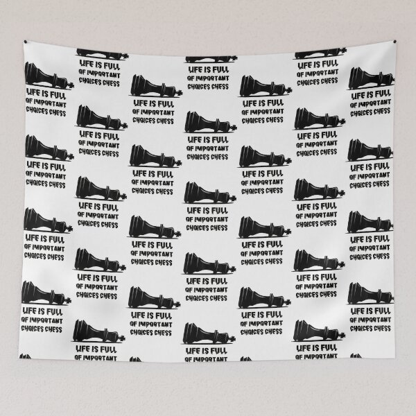 Item preview, Life Is Full Of Important Choices Chess designed and sold by StoreVillaGiftt.