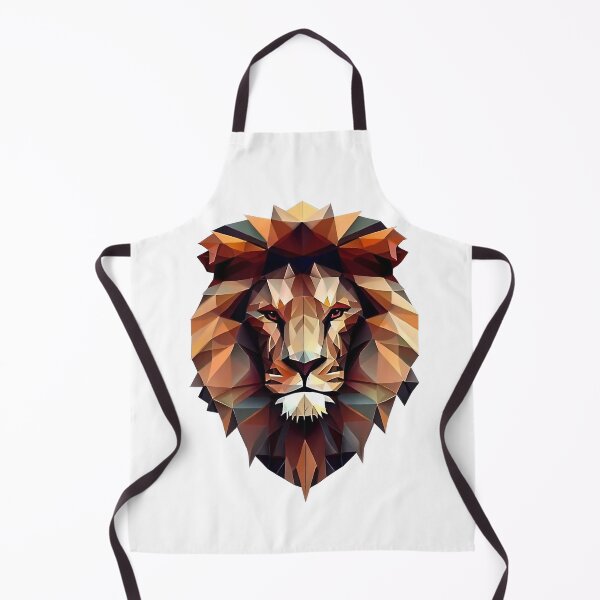 Item preview, geometric colorful lion designed and sold by Fantes.