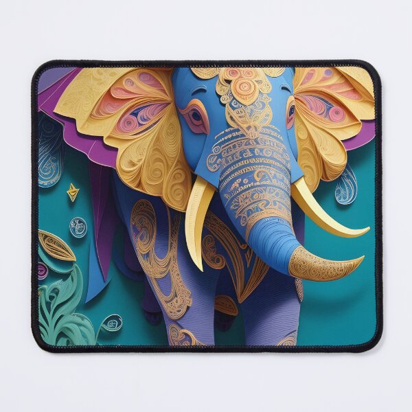 Item preview, Paper Cut Majesty: Majestic Elephant Silhouette designed and sold by Ceemko's Vintage Corner.