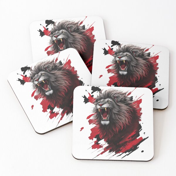 Artikelvorschau, ROARRR Schwarzer Löwe ROARRR entworfen und verkauft von SimpleWallArt.