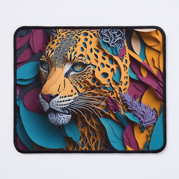 Item preview, Paper Cut Elegance: Striking Leopard Silhouette designed and sold by Ceemko's Vintage Corner.