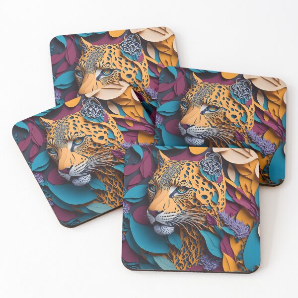 Item preview, Paper Cut Elegance: Striking Leopard Silhouette designed and sold by Ceemko's Vintage Corner.