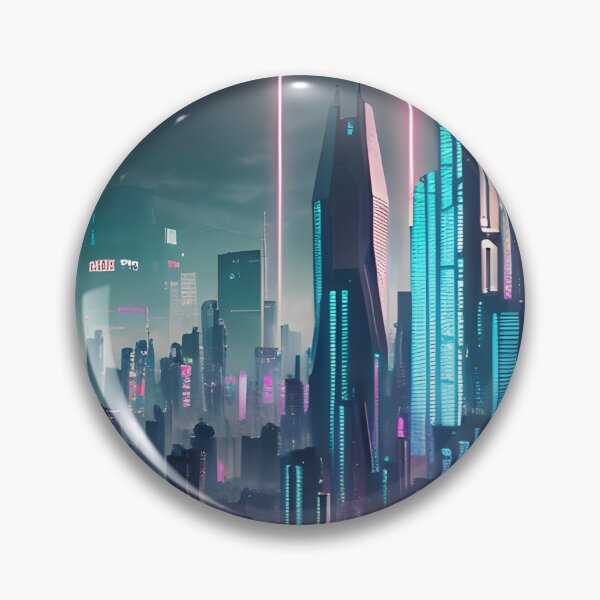 Item preview, Futuristic Cityscapes: Vibrant Neon Lights Illuminate Streets for Captivating Aesthetics designed and sold by Akira Miyamoto.