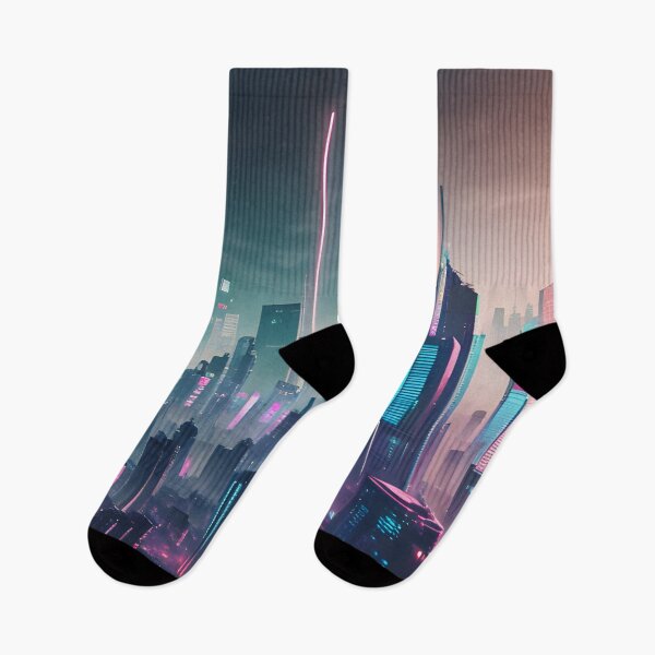 Item preview, Futuristic Cityscapes: Vibrant Neon Lights Illuminate Streets for Captivating Aesthetics designed and sold by Akira Miyamoto.