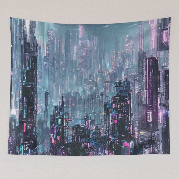 Item preview, Futuristic Cityscapes: Vibrant Neon Lights Illuminate Streets for Captivating Aesthetics designed and sold by Akira Miyamoto.