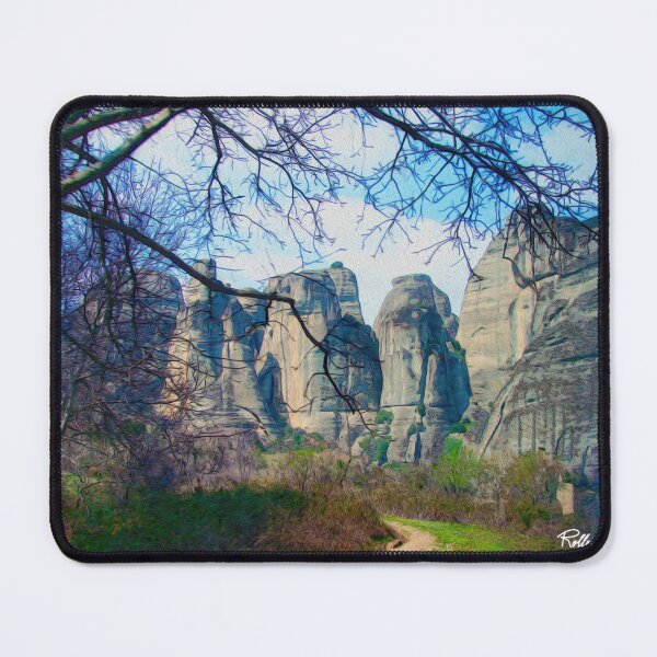 Item preview, PATH THRU THE METEORA PILLARS designed and sold by ArtbyRolleen.