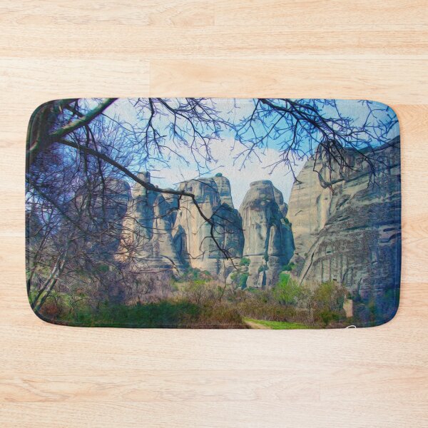 Item preview, PATH THRU THE METEORA PILLARS designed and sold by ArtbyRolleen.