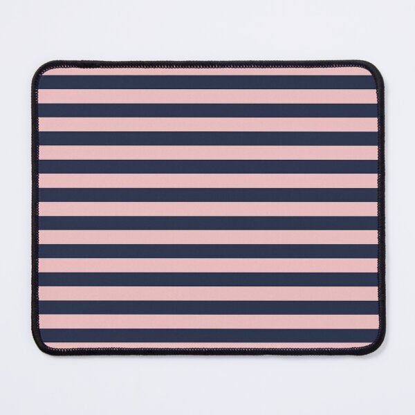 Item preview, Small NAVY BLUE and BABY PINK Horizontal STRIPES designed and sold by RachelMacht.