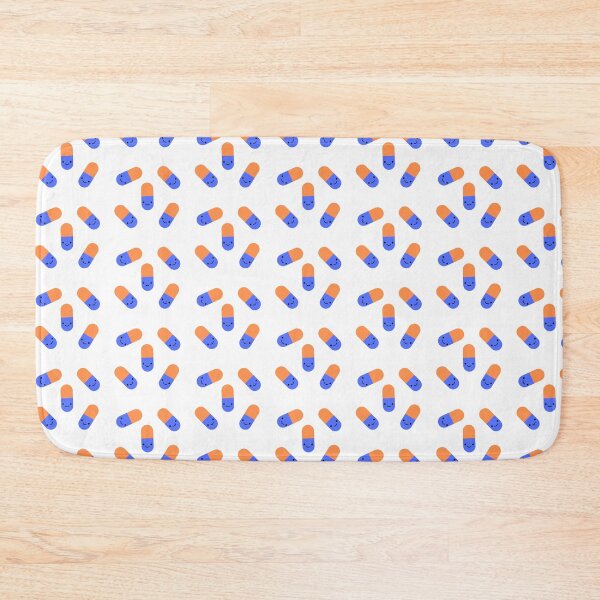 Item preview, cute pill capsules ~ orange & blue designed and sold by zozomaxine.