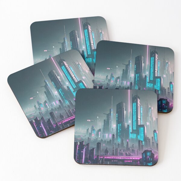 Item preview, Futuristic Cityscapes: Vibrant Neon Lights Illuminate Streets for Captivating Aesthetics designed and sold by Akira Miyamoto.