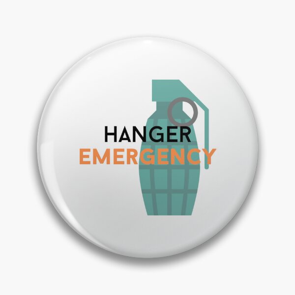 Item preview, hanger emergency text graphic v3a white background designed and sold by fishpressink.