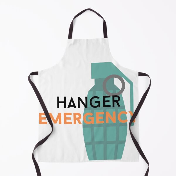 Item preview, hanger emergency text graphic v3a white background designed and sold by fishpressink.