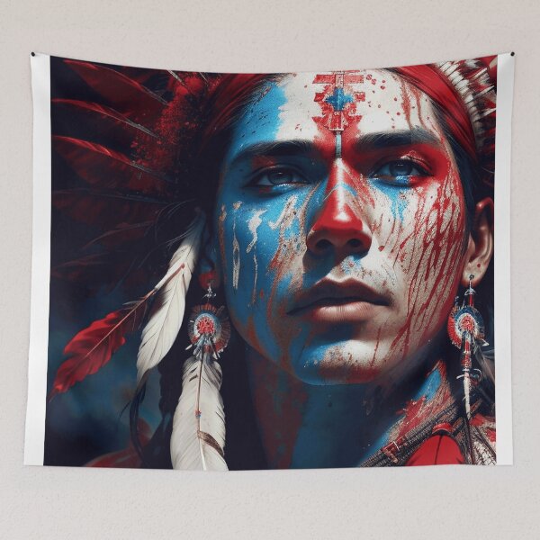 Item preview, Warrior face designed and sold by ArtfullMinds.