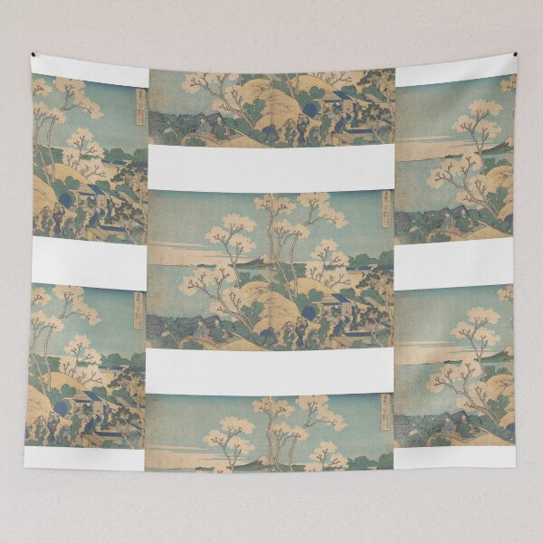 Item preview, Japanese Drawing Mount Fuji with peasants 2 designed and sold by MerchQuiTue.