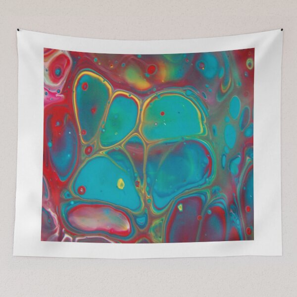 Item preview, Fluid Nature - Rainbow bubbles - Acrylic Pour Art designed and sold by vmajzlik.