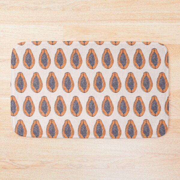 Item preview, Papaya Tropical Fruit Cream Background designed and sold by Claudia S. Design.