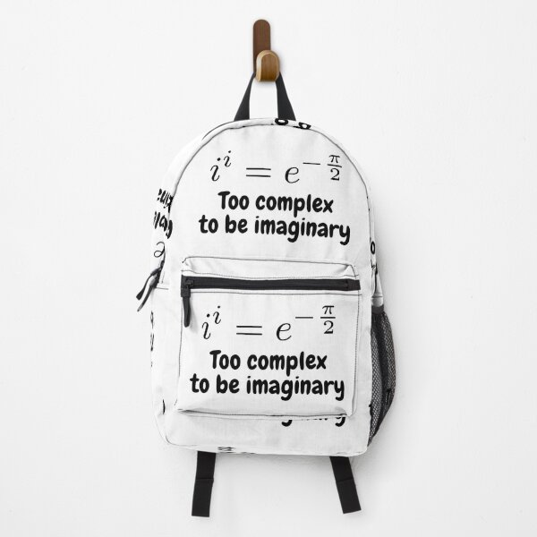 Item preview, i to the power i, too complex to be imaginary, funny math designed and sold by NoetherSym.