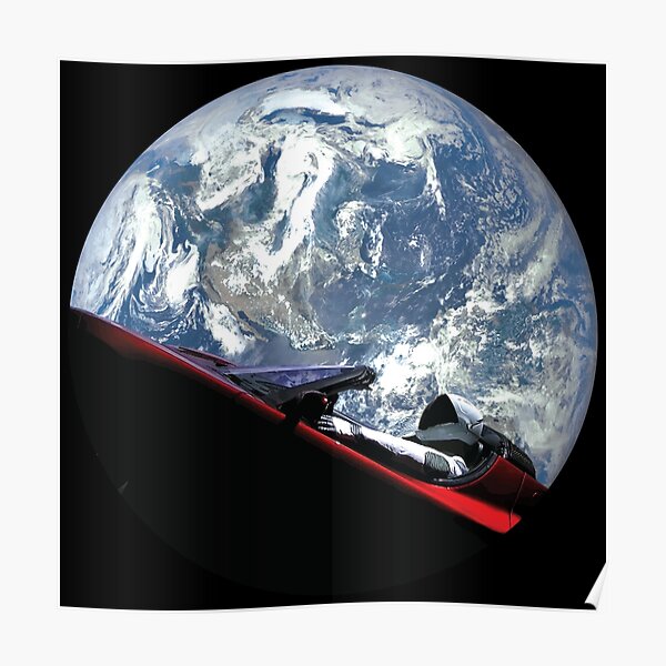 SpaceX Starman Poster