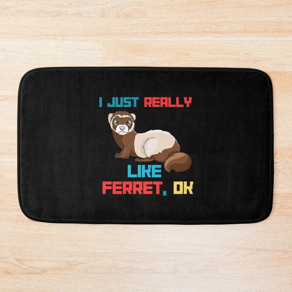 Aperçu de l'œuvre J'aime vraiment le furet Enfants Fille Garçons Femmes Furet créée et vendue par AmeliaShirts.