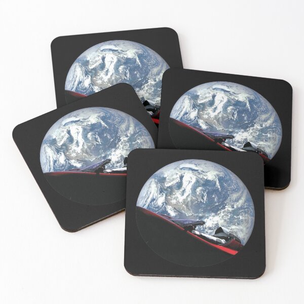 SpaceX Starman Coasters (Set of 4)