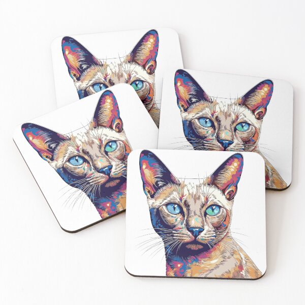 Item preview, TonkineseCollageArt - Multicolor Feline Montage & MS Awareness Design featuring Purrs, Meows & Creative Elements designed and sold by DooodleGod.