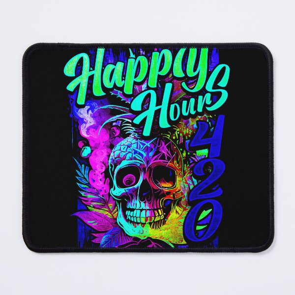 Item preview, Happy Hours 420 Exotic Pineapple Skull designed and sold by MindWave THC.