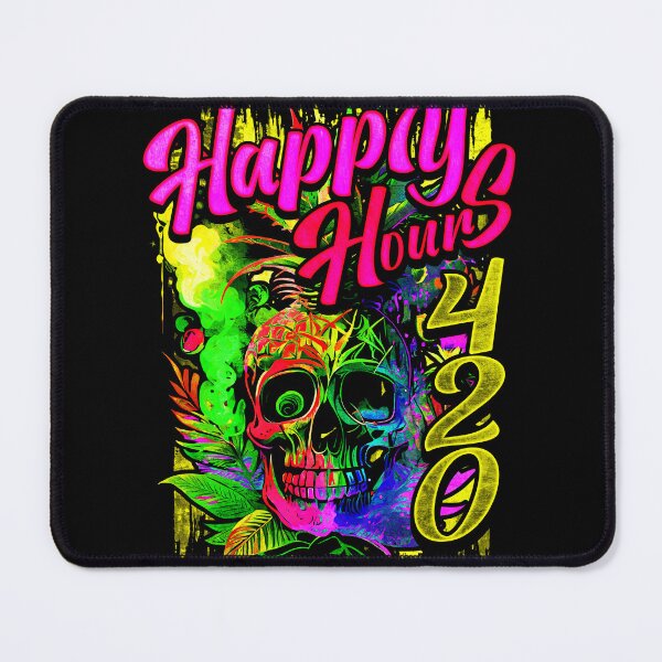 Item preview, Happy Hours 420 Exotic Pineapple Skull designed and sold by MindWave THC.