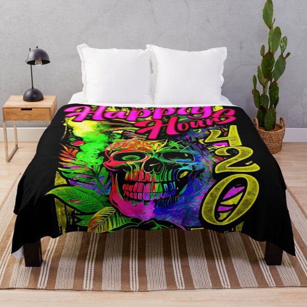 Item preview, Happy Hours 420 Exotic Pineapple Skull designed and sold by MindWave THC.