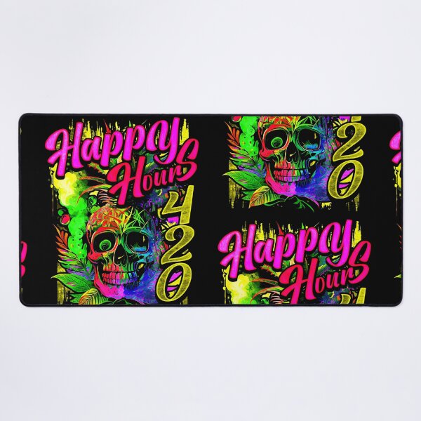Item preview, Happy Hours 420 Exotic Pineapple Skull designed and sold by MindWave THC.